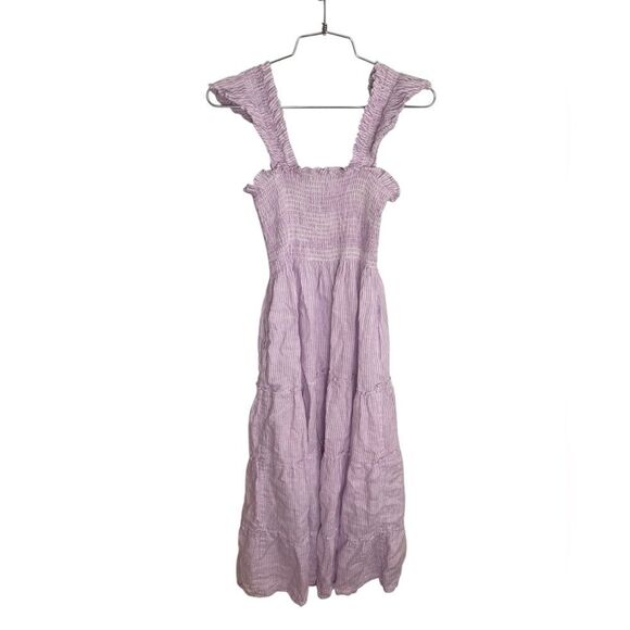 Hill House Home Ellie Nap Dress Lilac Stripe XXS - Picture 5 of 7